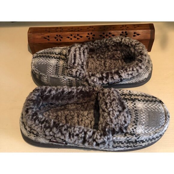 Women's Slippers Muk Luks Large Size 9-10 Gray - Picture 8 of 10